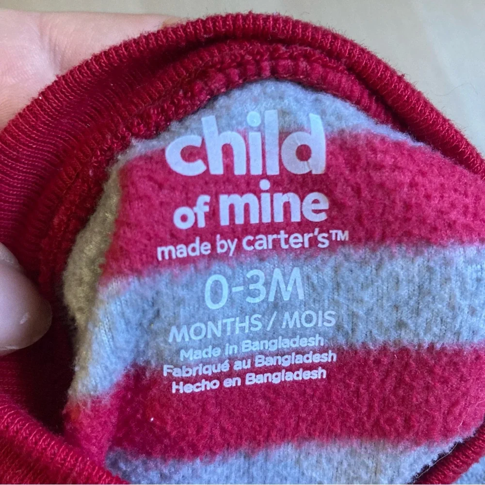 Christmas Onsies, 0-3 month, Carters baby footie pj’s pajamas